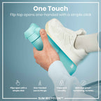 Leak Proof Slim Water Bottle, Recyclon, Sonic Blue, 500ml (18oz)