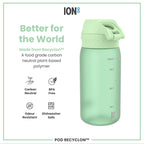 Leak Proof Kids Water Bottle, Recyclon, Surf Green, 350ml (12oz)