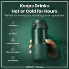 Insulated Steel, Travel Mug, Dark Green, 360ml