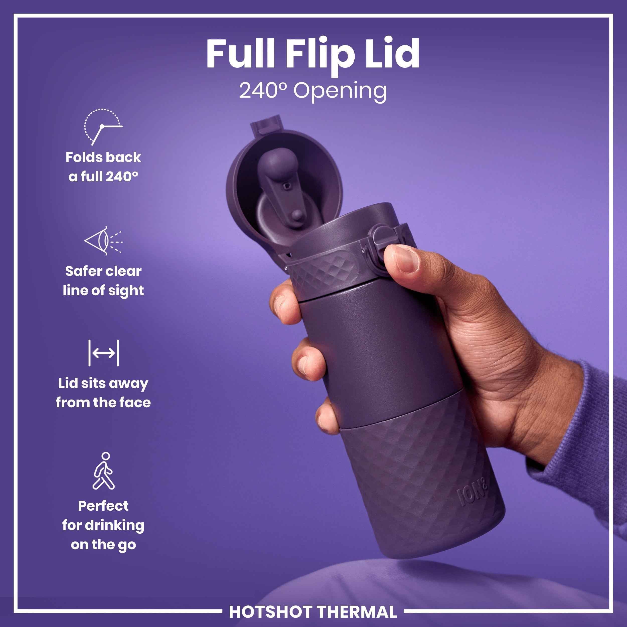 Insulated Steel, Travel Mug, Blackberry, 360ml