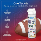 Leak Proof NFL Water Bottle, Recyclon, Multi Teams, 500ml (18oz)