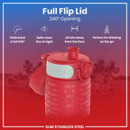 Leak Proof NFL Water Bottle, Stainless Steel, Atlanta Falcons, 600ml (20oz)