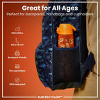 Leak Proof Slim Water Bottle, Recyclon, Music, 500ml (18oz)
