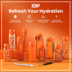 Leak Proof Slim Water Bottle, Recyclon, Music, 500ml (18oz)