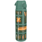 Leak Proof Slim Thermal Water Bottle, Insulated Steel, Fishing, 500ml (17oz)