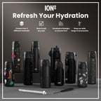Leak Proof Slim Water Bottle, Stainless Steel, Spaceships, 600ml (20oz)