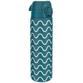 Leak Proof Slim Thermal Water Bottle, Insulated Steel, Wave, 500ml (17oz)