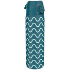 Leak Proof Slim Thermal Water Bottle, Insulated Steel, Wave, 500ml (17oz)