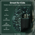 Leak Proof Thermal Steel Water Bottle, Insulated, Dark Green, 320ml (11oz)