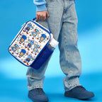 Kids Lunch Bag, Insulated, Robots, Medium