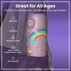 Leak Proof Slim Thermal Steel Water Bottle, Insulated, Unicorns, 500ml (17oz)