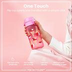 Leak Proof Kids Water Bottle, Recyclon, Ice Creams, 350ml (12oz)