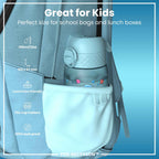 Leak Proof Kids Water Bottle, Recyclon, Blue Unicorns, 350ml (12oz)