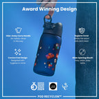 Leak Proof Kids Water Bottle, Recyclon, Gamer, 350ml (12oz)