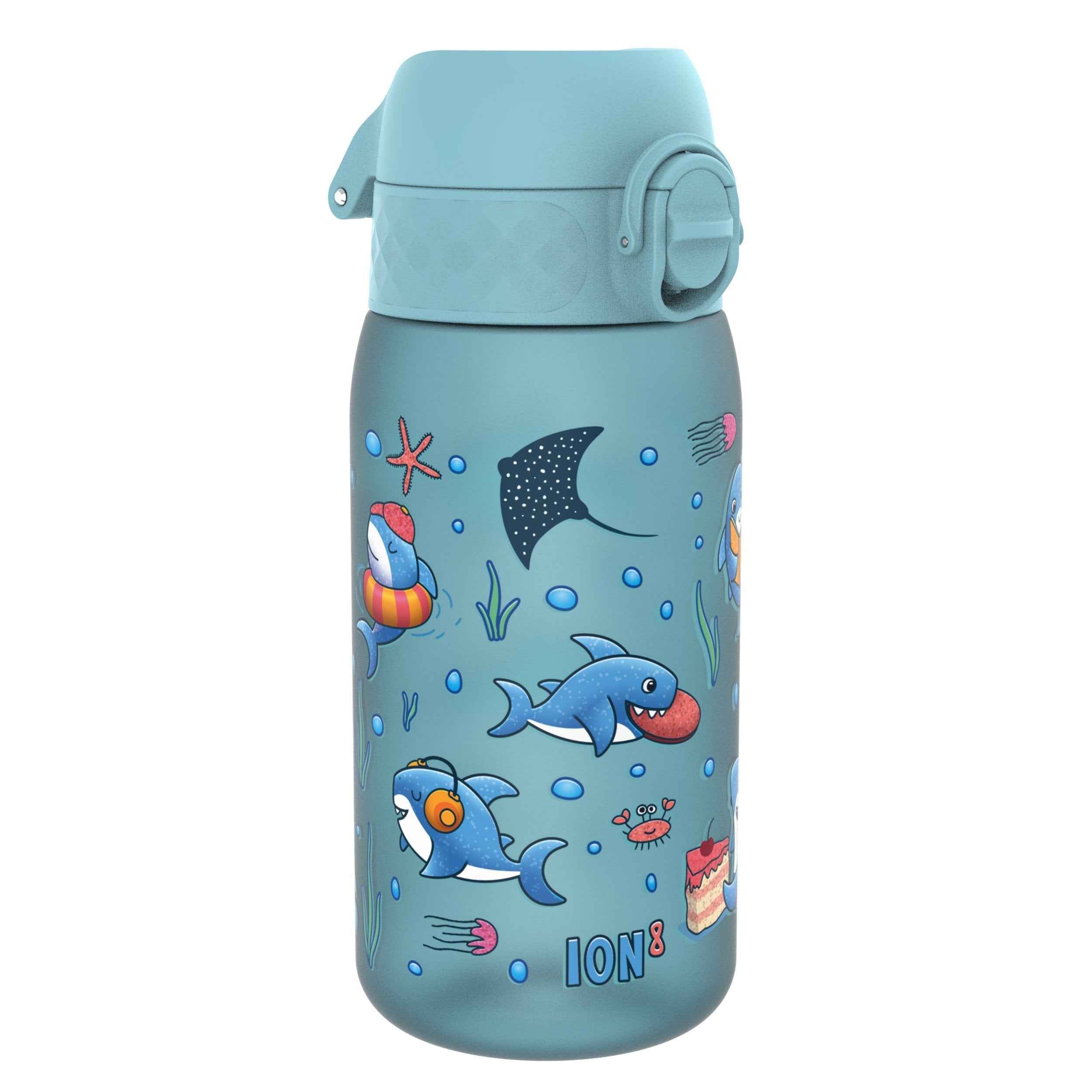 Leak Proof Kids Water Bottle, Recyclon, Sharks, 350ml (12oz)