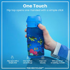 Leak Proof Kids Water Bottle, Recyclon, Sea Turtle, 350ml (12oz)