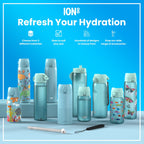 Leak Proof Slim Water Bottle, Recyclon, Mermaids, 500ml (18oz)