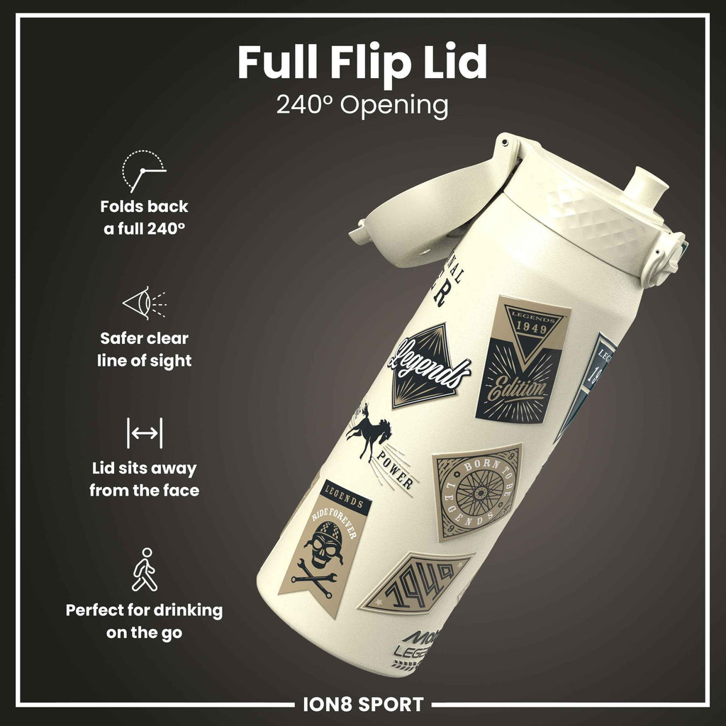 MotoGP x ION8 Insulated Steel Water Bottle, MotoGP Classic Legends, 750ml (24oz)