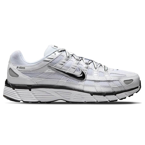 Nike P-6000 Sneakers - White Metallic Silver Black Edition