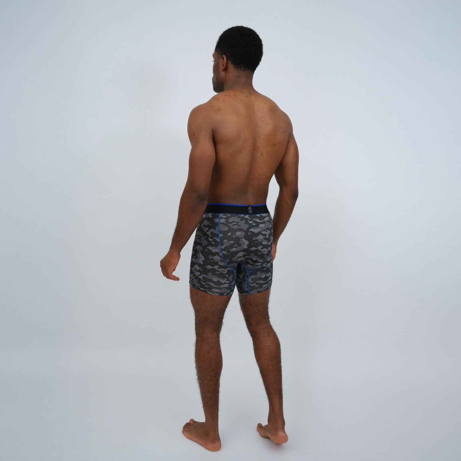 Aero Pro 7" Boxers - Camo / Royal Blue