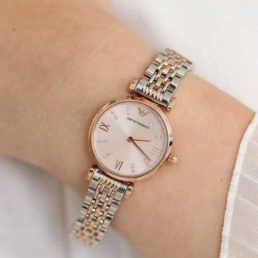 Emporio Armani AR11223 Gianni T-Bar Women's Two-Tone Watch