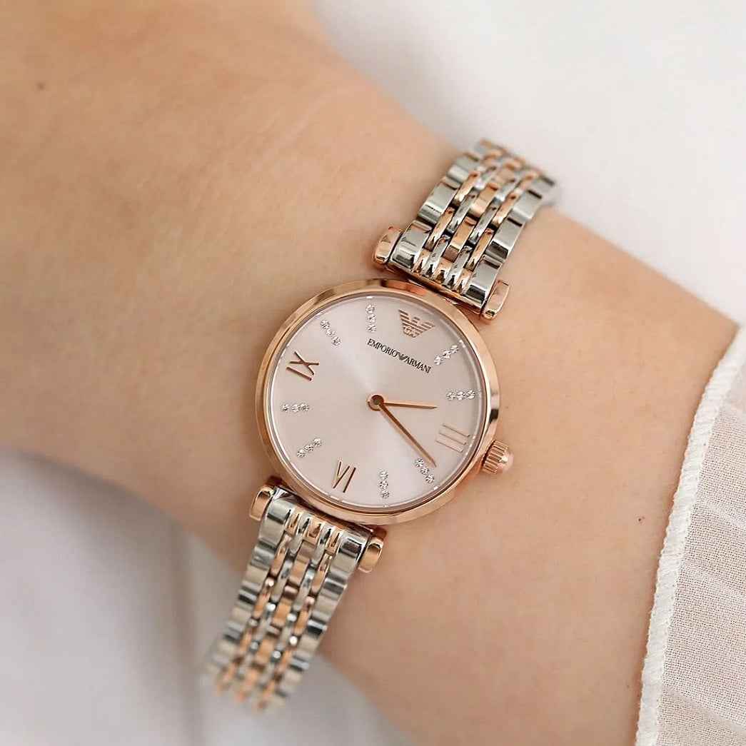 Emporio Armani AR11223 Gianni T-Bar Women's Two-Tone Watch