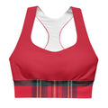 GymBum UK Caledonia Crimson Longline Sports Bra