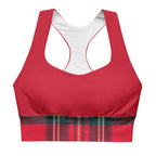 GymBum UK Caledonia Crimson Longline Sports Bra