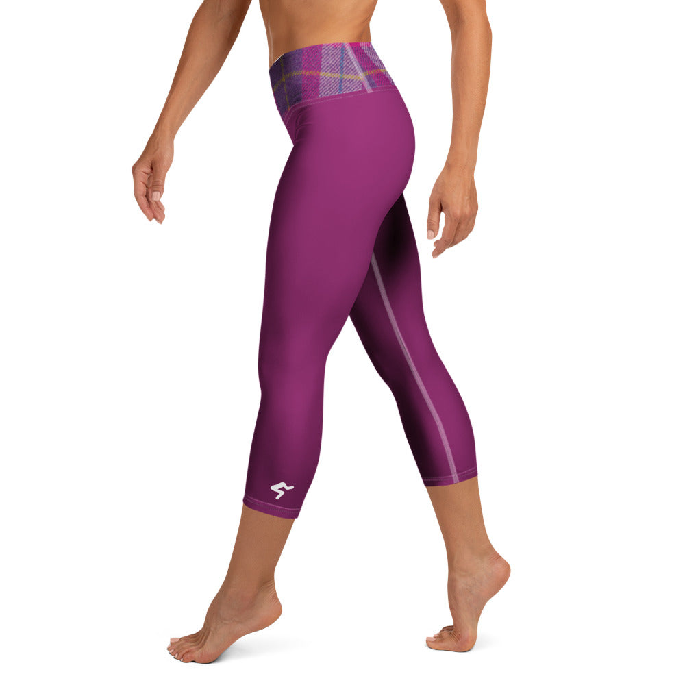 GymBum UK Lomond Rose Yoga Capri Leggings
