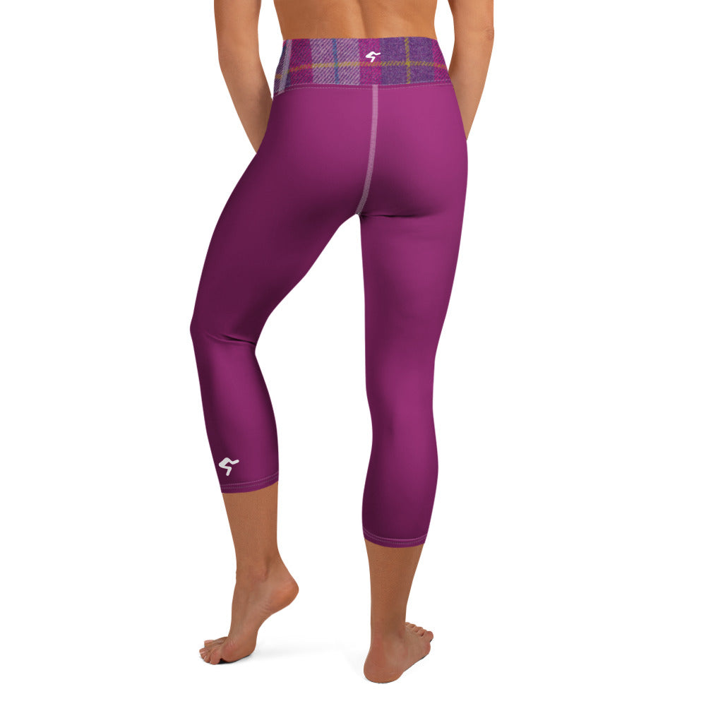 GymBum UK Lomond Rose Yoga Capri Leggings