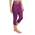 GymBum UK Lomond Rose Yoga Capri Leggings