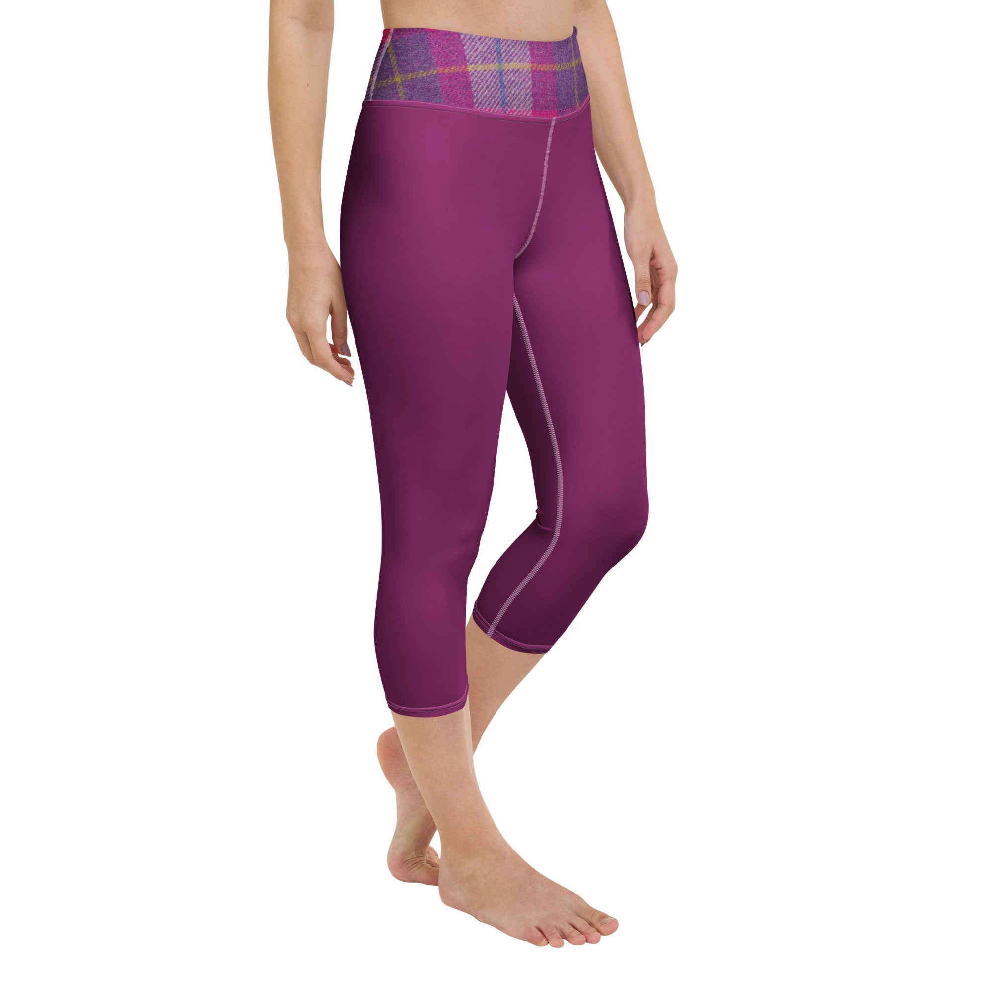 GymBum UK Lomond Rose Yoga Capri Leggings