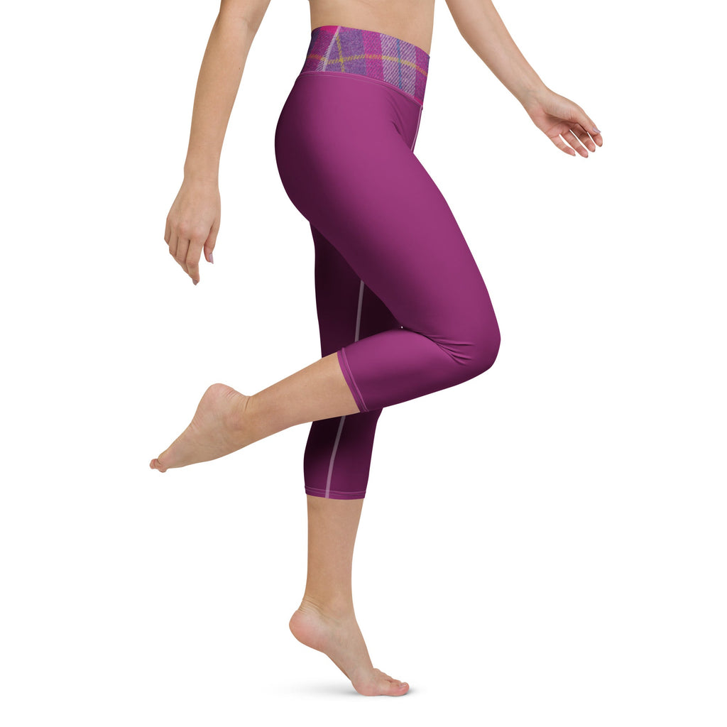 GymBum UK Lomond Rose Yoga Capri Leggings