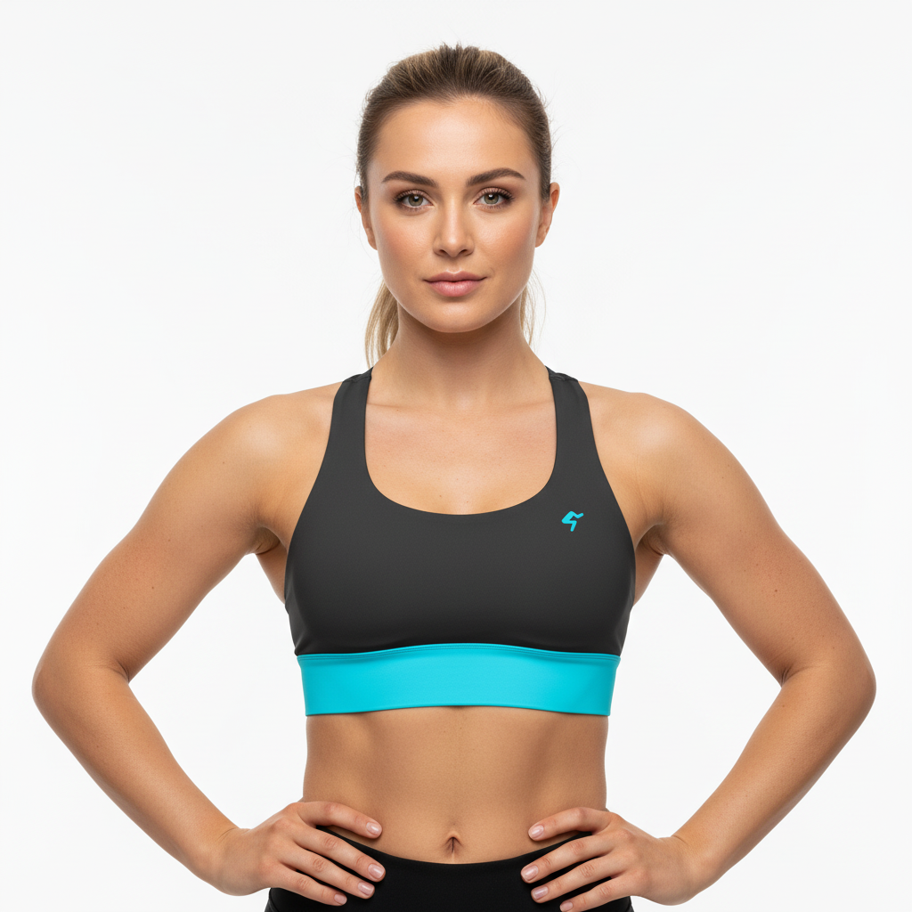 GymBum UK Luminous Surge Sports Bra - Summit Blue