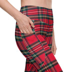 GymBum UK Redline Tartan Leggings with pockets