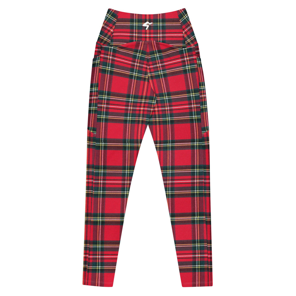 GymBum UK Redline Tartan Leggings with pockets