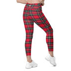 GymBum UK Redline Tartan Leggings with pockets