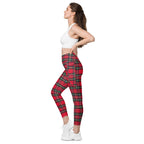 GymBum UK Redline Tartan Leggings with pockets