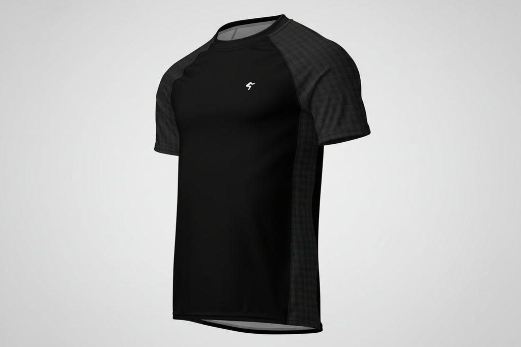 GymBum UK Shadow Check Rash Guard