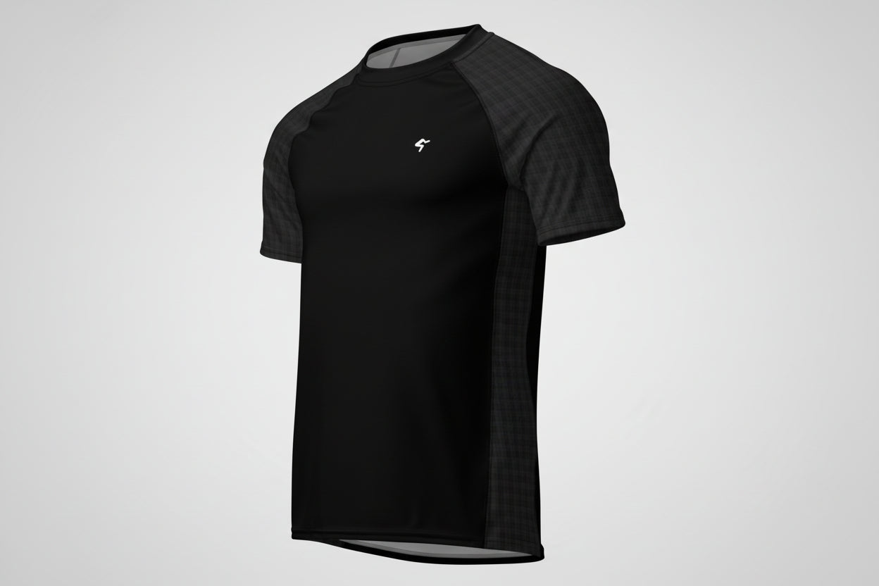 GymBum UK Shadow Check Rash Guard