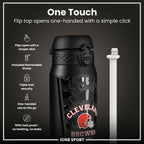 NFL x ION8 Insulated Steel Water Bottle, NFL Browns, 750ml (24oz)