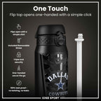 NFL x ION8 Insulated Steel Water Bottle, NFL Cowboys, 750ml (24oz)