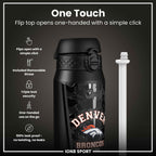 NFL x ION8 Insulated Steel Water Bottle, NFL Broncos, 750ml (24oz)