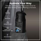 NFL x ION8 Insulated Steel Water Bottle, NFL Lions, 750ml (24oz)