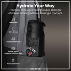 NFL x ION8 Insulated Steel Water Bottle, NFL Texans, 750ml (24oz)
