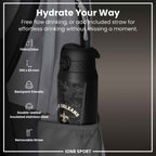 NFL x ION8 Insulated Steel Water Bottle, NFL Saints, 750ml (24oz)