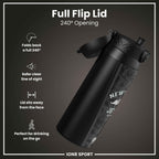 NFL x ION8 Insulated Steel Water Bottle, NFL Jets, 750ml (24oz)