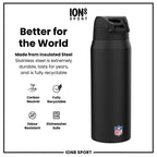 NFL x ION8 Insulated Steel Water Bottle, NFL 49ers, 750ml (24oz)