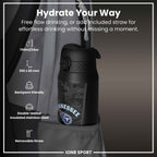NFL x ION8 Insulated Steel Water Bottle, NFL Titans, 750ml (24oz)