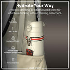 NFL x ION8 Insulated Steel Water Bottle, NFL Browns, 750ml (24oz)